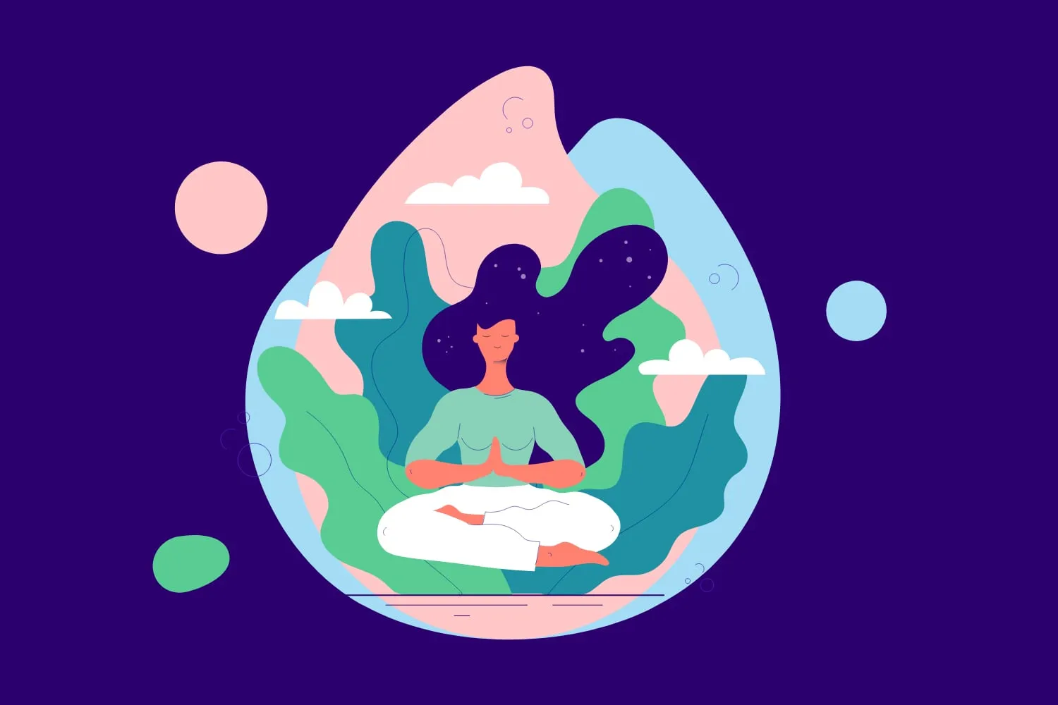 Illustration for Reiki healing
