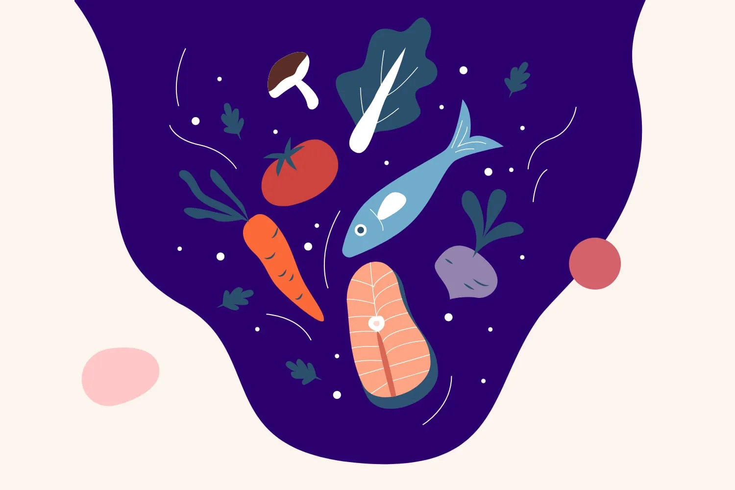 Illustration for weight loss and quit smoking hypnosis