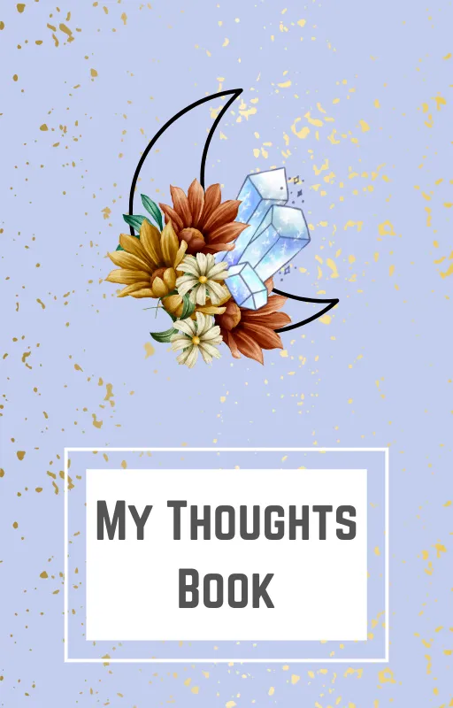My Thoughts Book notebook designed by Candice